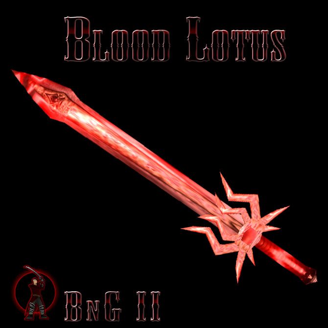 Кровавый Лотус - меч